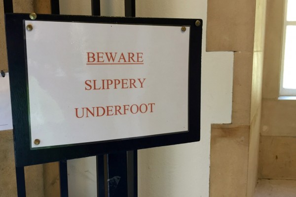Slippery Underfoot