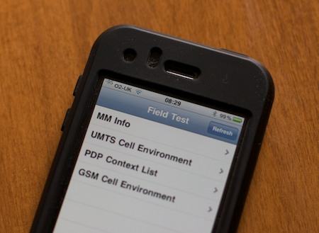 iPhone Field Test mode